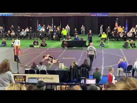 Video of Danni’s MHSAA State Champion Match won 15-2