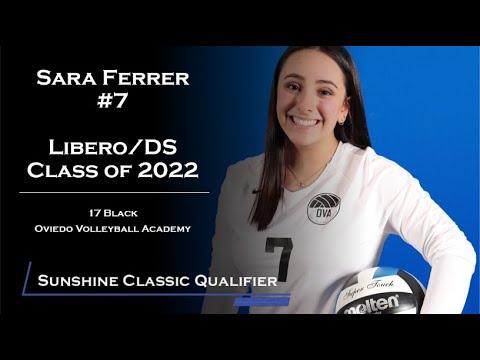 Video of Sara Ferrer #7 - Libero/DS - c/o 2022 - Sunshine Qualifier