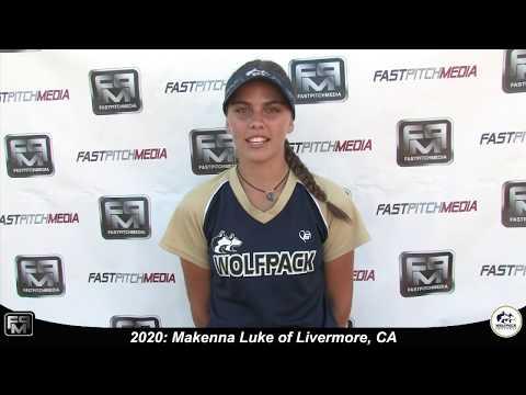 Video of 2020 Makenna Luke Outfield Throws & Hitting Skills Video - Lady Wolfpack