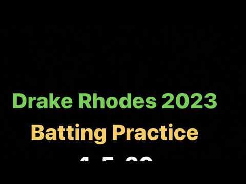 Video of Drake Rhodes Batting Practice