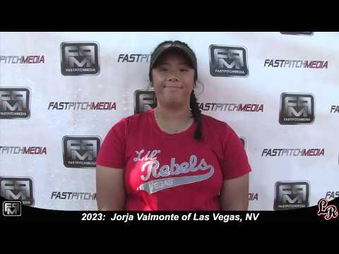 Video of Jorja valmonte 2023 first base skills video