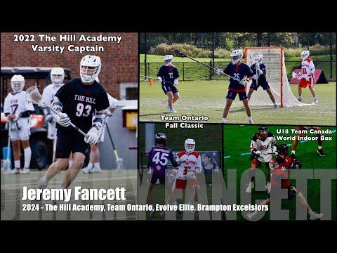 Video of Jeremy Fancett - Lacrosse 2024 (2021/2022 Highlights)