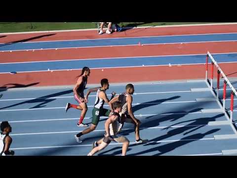 Video of Ian Kelly CIF Valley Championship 110 High Hurdle 14.82 Sec. First Place 