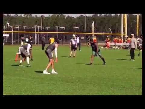 Video of BJ Foster 2020 7v7 Highlights Quick and Shifty Receiver 