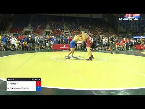 Video of 220 lds Rud of 16 Jeren Rohde Wisconsin vs Mozes Valenzuela is 