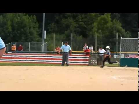 Video of #21 Emily Bruntjens hits triple in the 2015 Senior League World Series