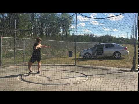 Video of Discus throw - Full rotation (1st week)