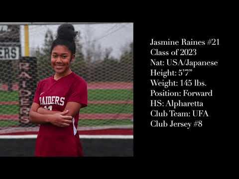 Video of Jasmine Raines, Alpharetta High Varsity Soccer, Jersey #21, Class of 2023