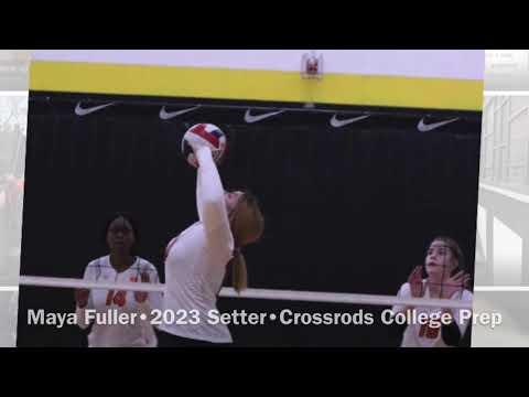 Video of Maya Fuller 2023 Setter Volleyball Highlights