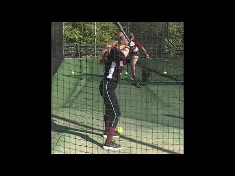 Video of Belle Neiling Pre-Game Batting Practice 