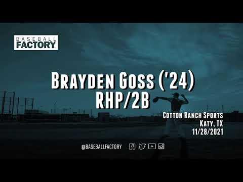 Video of Brayden Goss - 2024 - RHP/SS