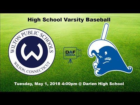 Video of Wilton Starting pitcher (#17) 5 scoreless innings & 2-run double vs FCIAC Champion Darien