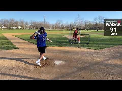 Video of Noah Collier 2021 RHP/OF - Taking BP