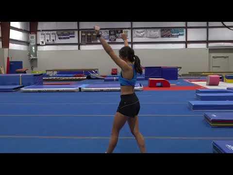 Video of Malia Updated Hightlight video 11-09-22- Double Full, Arabian, rewinds. hand to hand - toe touch to full, etc