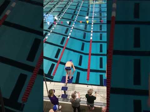 Video of High school swim meet 200 free relay anchor