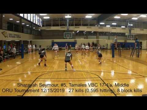 Video of Sharayah Seymour, #5, class of 2022, Tamales VBC 17-1s