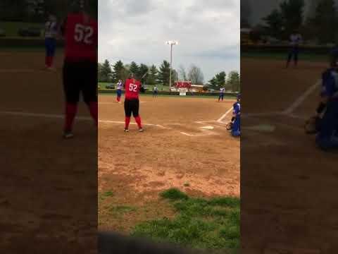 Video of ashley 2018softball video #1