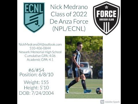 Video of Nick Medrano Class of 2022 Junior Year Highlights 2021