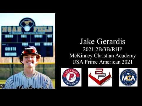 Video of Jake Gerardis 2021 3B/2B/RHP