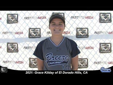 Video of 2021 Grace Kilday Catcher and First Base Softball Skills Video - CA Bree