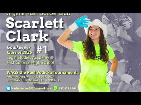 Video of Scarlett Clark | Goalkeeper | Class of 2026 | WAGS Rael Vodicka Memorial Tournament