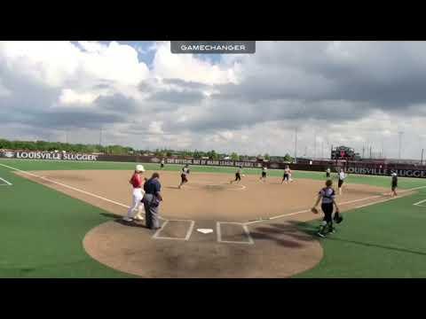 Video of Carly playing right field 