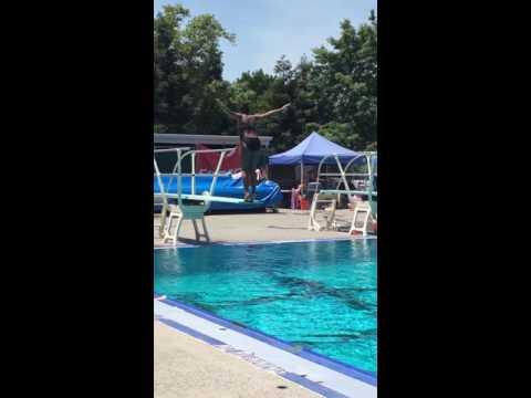 Video of Christian Nickolas 3 meter practice dive and NCS invitational (after 3 months of diving) 