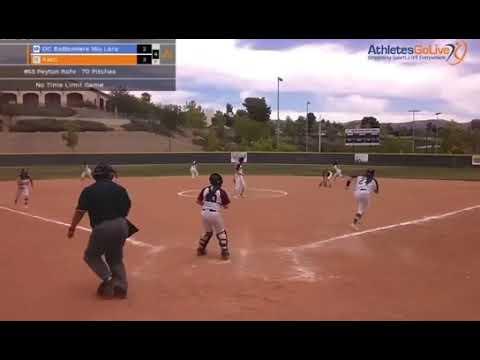 Video of Defensive plays at second base 