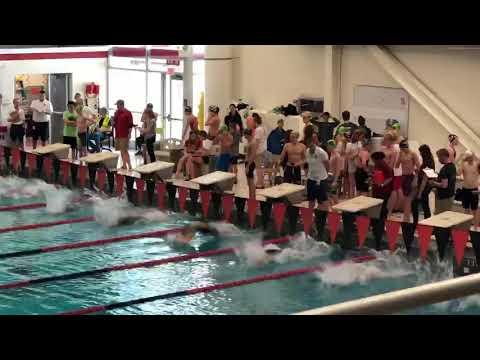 Video of 100 Back DQ 1:00.66 | DQ flinching at start