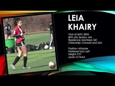 Video of Leia Khairy 2020 soccer highlights