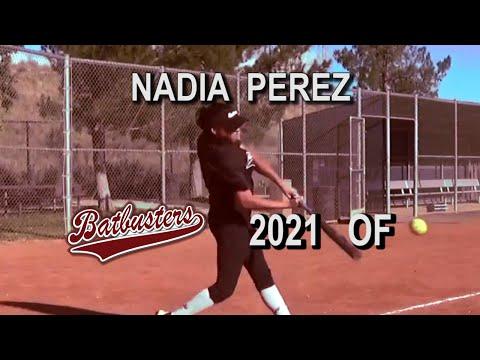 Video of 2021 Nadia Perez Outfield Softball Skills Video - Batbusters 18u Bracamonte