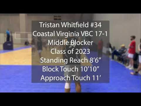 Video of Tristan Whitfield - C/O 2023 Middle Blocker