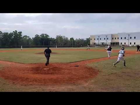 Video of Ian Burgin Covering First Base