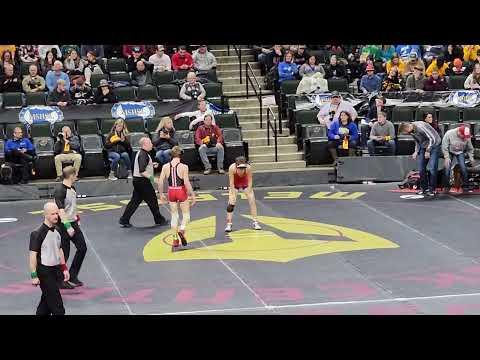 Video of 2023 State Semi Finals - Simon Kruse vs Trey Gunderson (1 seed)