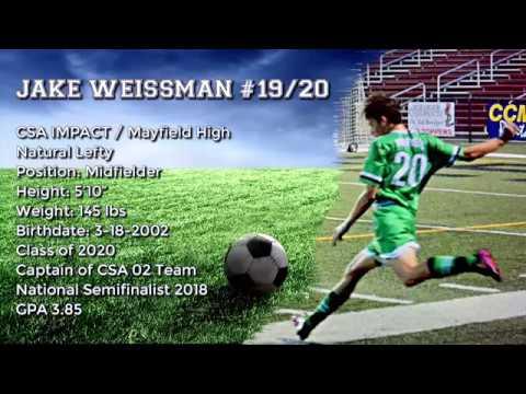 Video of Jake Weissman Soccer highlights 