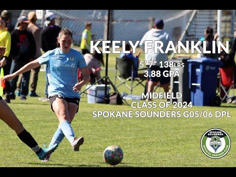 Video of Keely Franklin, Class of 2024, Defensive Midfield, DPL League