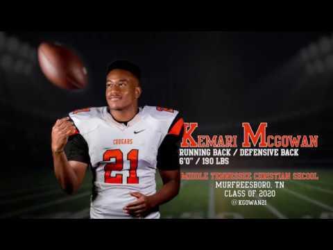 Video of Kemari McGowan Recruit Reel Sophomore Year