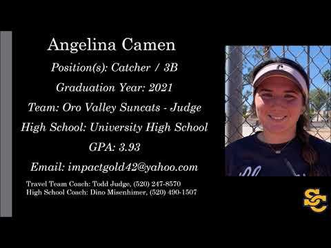 Video of Angelina Camen 2021 Catcher/Corner Infielder