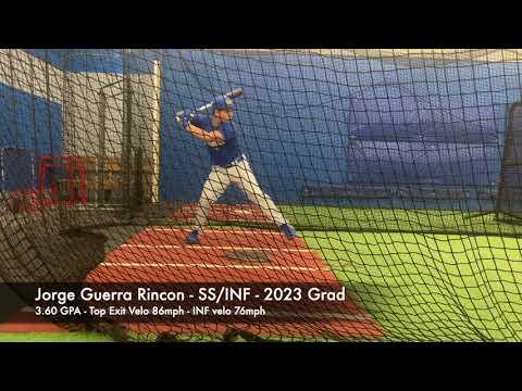 Video of Jorge Guerra Rincon - SS/INF - 2023 Grad - 3.6 GPA - Hitting