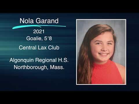 Video of Nola Garand 2021-Fall 2018