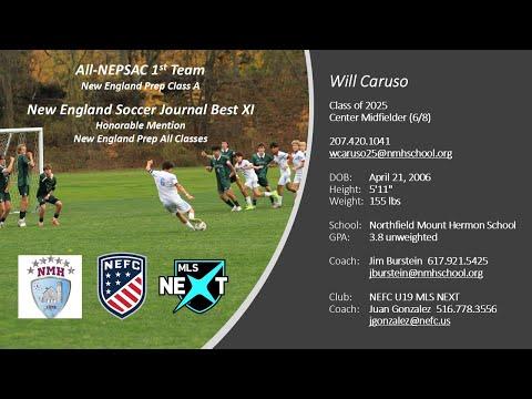 Video of Will Caruso | 2025 Midfielder | Highlight Video