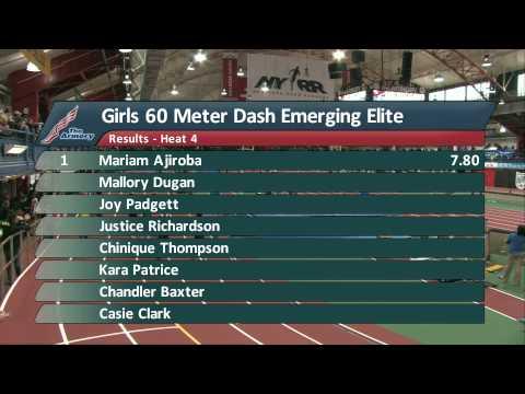 Video of Girls 60m EE Prelim Heat 4 - New Balance Nationals Indoor 2014