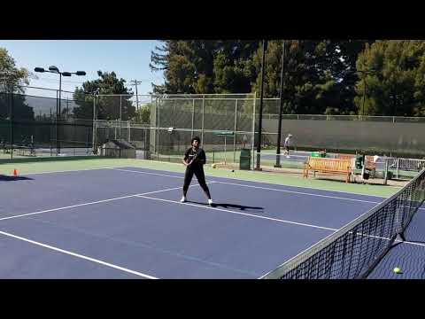 Video of Hitting overheads and volleys with coach Dale