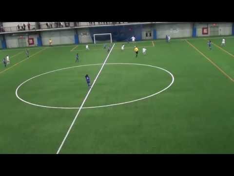 Video of She is the one that takes the ball from the other midfielder and delivers the pass for the striker to score