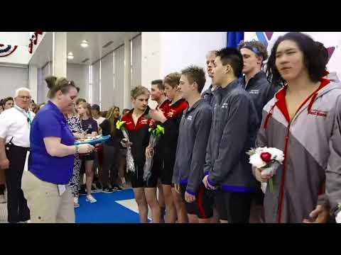 Video of Men 200 Freestyle relay A Final | 2019 YMCA Short Course National Championship                              (Y-Spartaquatics Swim Club Lane 7 - Went 2nd on Relay)