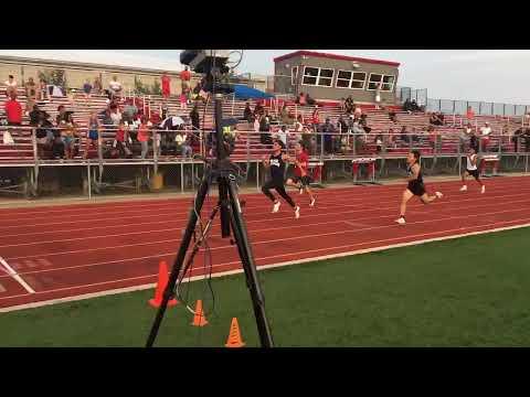 Video of Divine Child Summer Meet 100m: 1st place at 11.88s (Black full length tights)