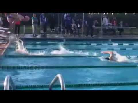 Video of 100 Free 50 relay anchor 