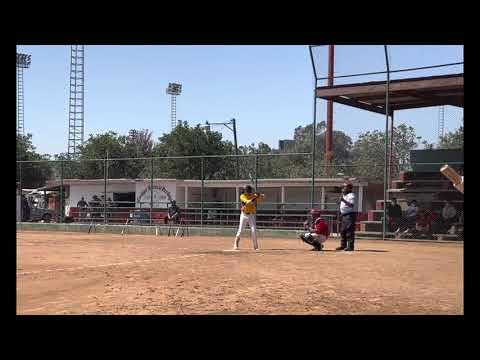 Video of (April 17, 2021) BaseHit up the middle in Tijuana MX