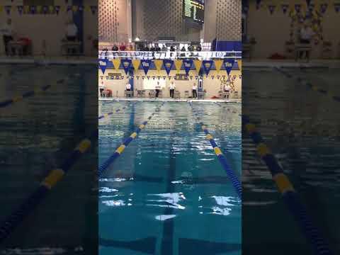 Video of 100 backstroke WPIAL 3rd place February 28,2020