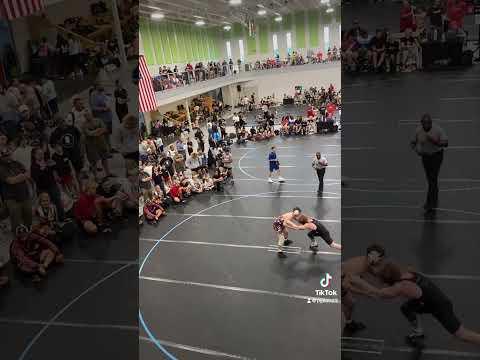 Video of Aidan Piatt wrestling 157 Poseidon duals 2024